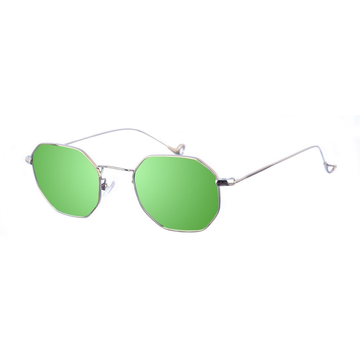 Sechseckige polarisierte Metall-Sonnenbrille