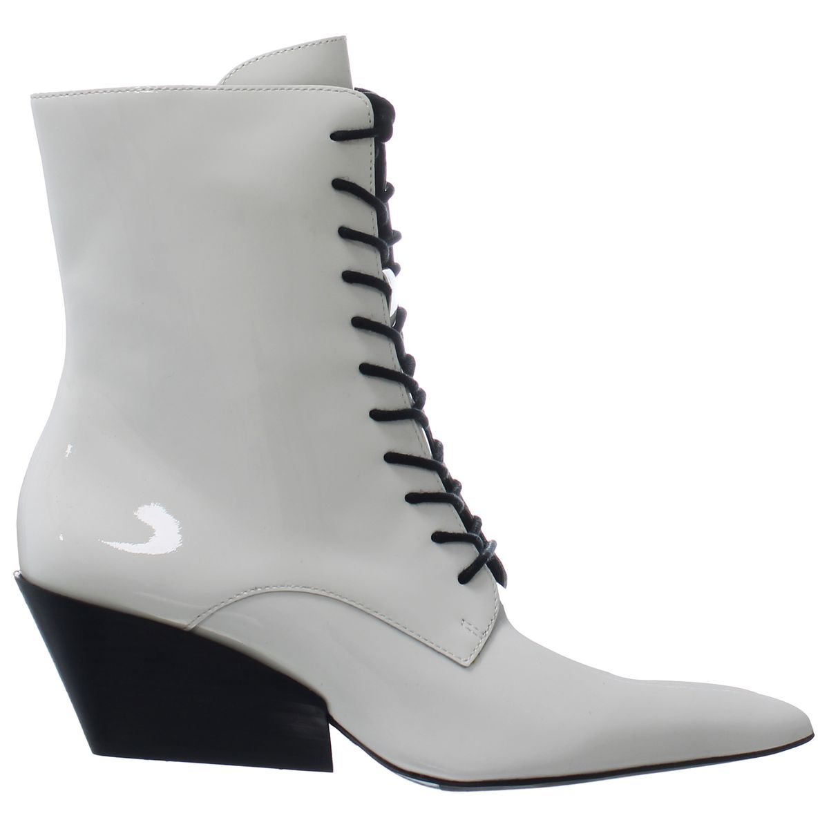 Schnürstiefeletten mit Keilabsatz
