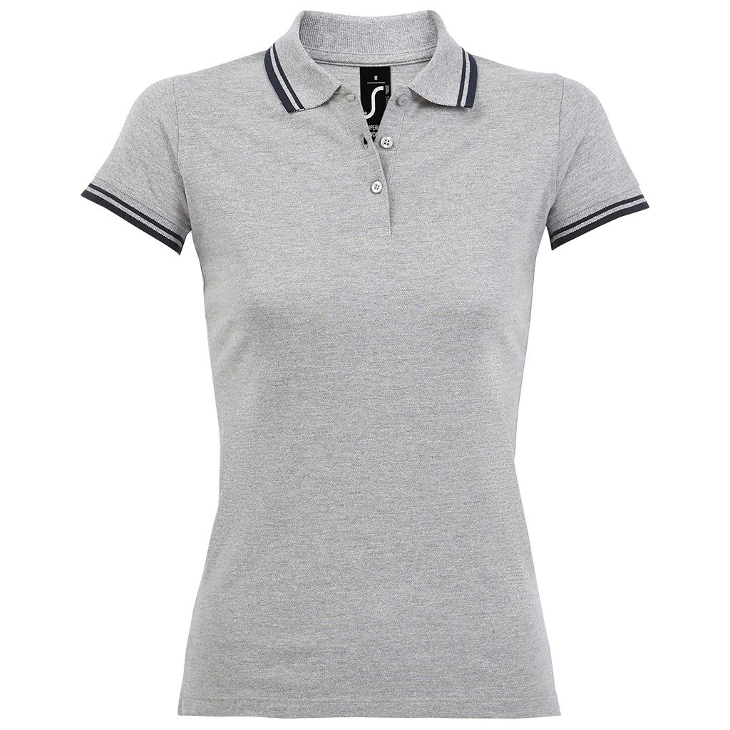 Kurzarm-Poloshirt mit Kontraststreifen