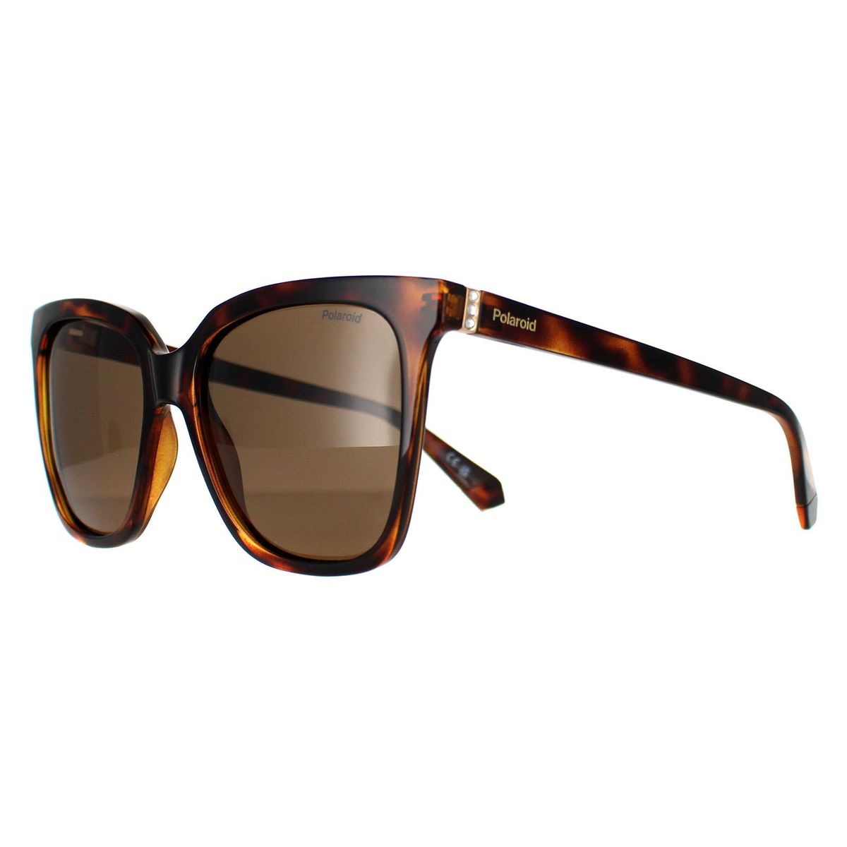 Klassische quadratische Sonnenbrille in Hornoptik