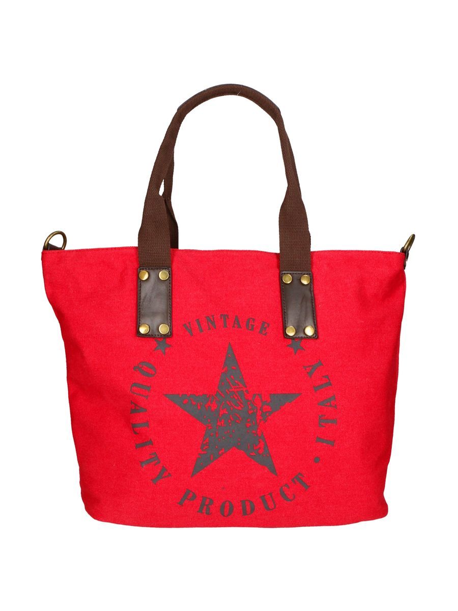 Vintage-Tote-Bag mit Sternen-Druck