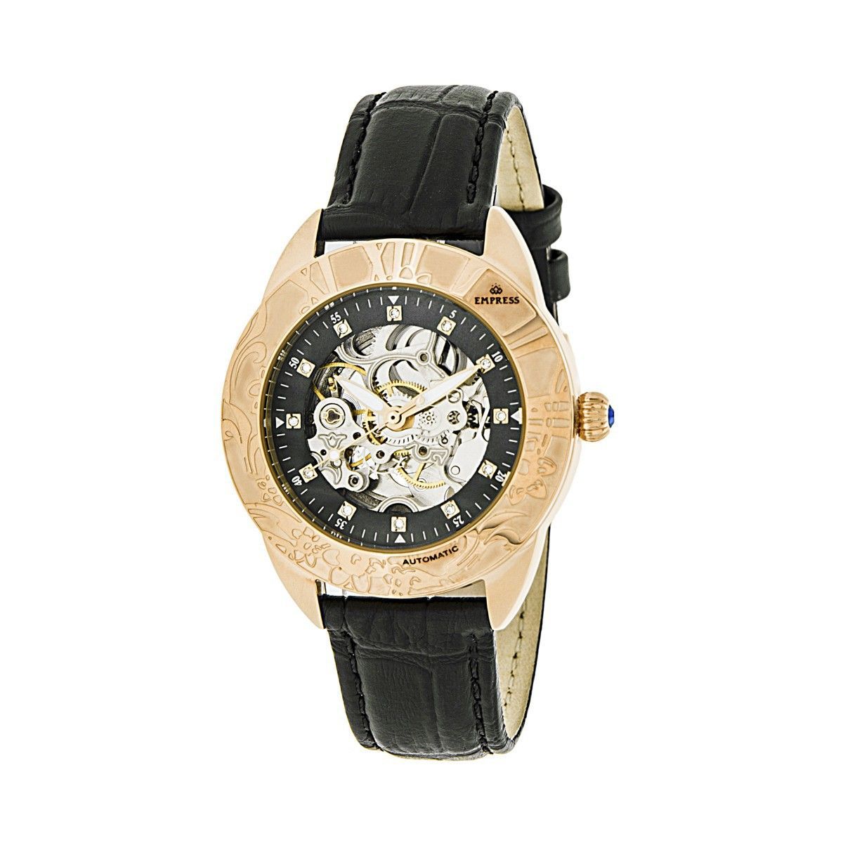 Skelettuhr mit Lederarmband