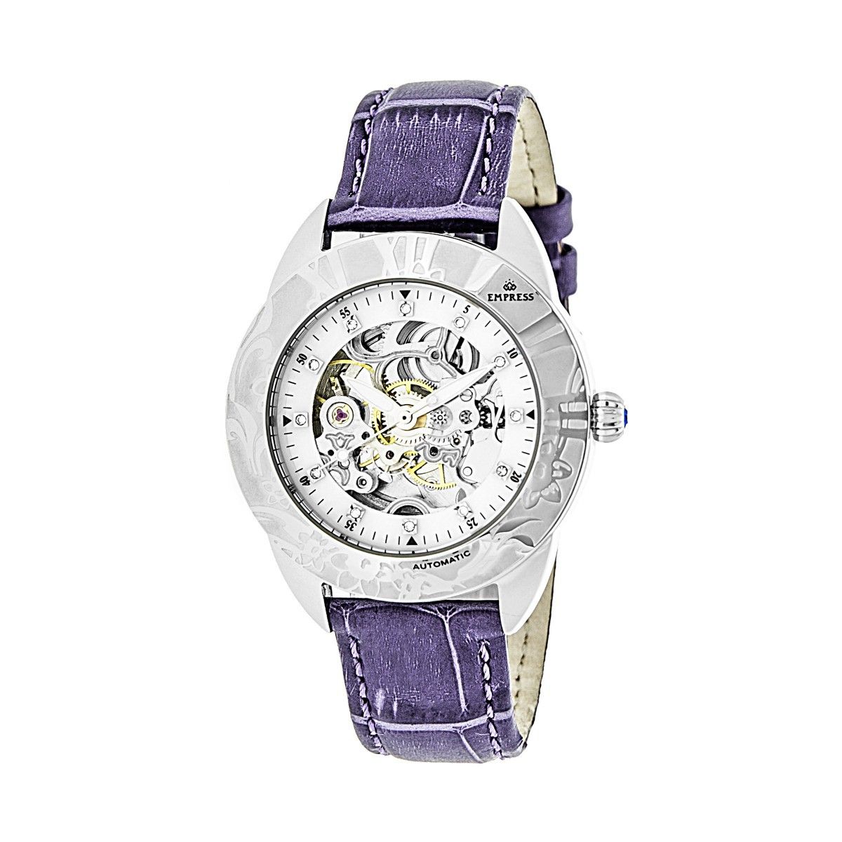Skelettuhr mit Lederarmband