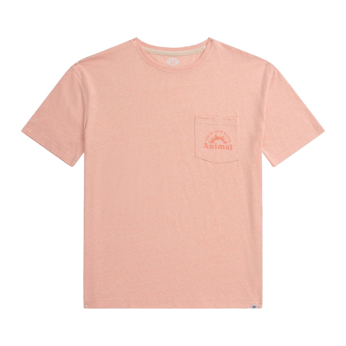 Lässiges Baumwollmisch-T-Shirt mit Tasche