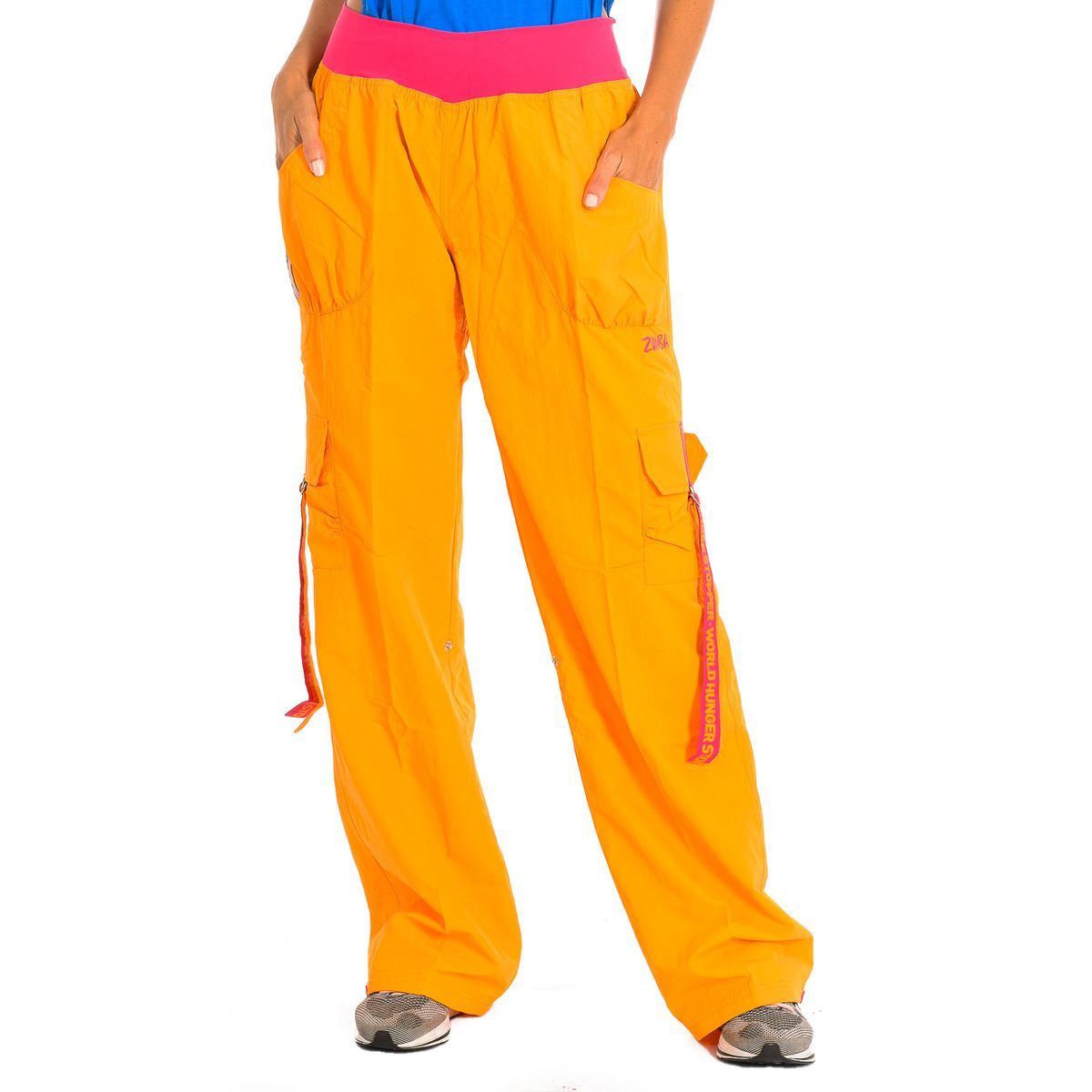 Cargo-Sporthose mit hohem Bund