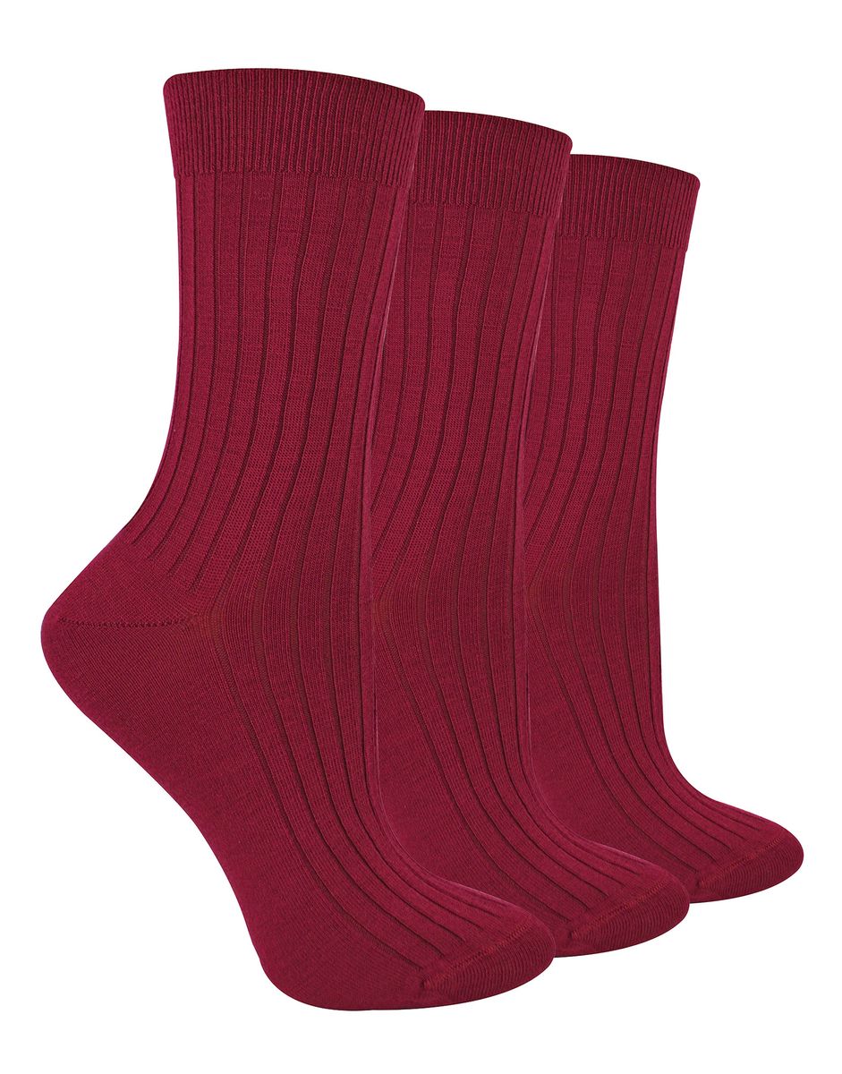 Gerippte Socken aus Merinowolle