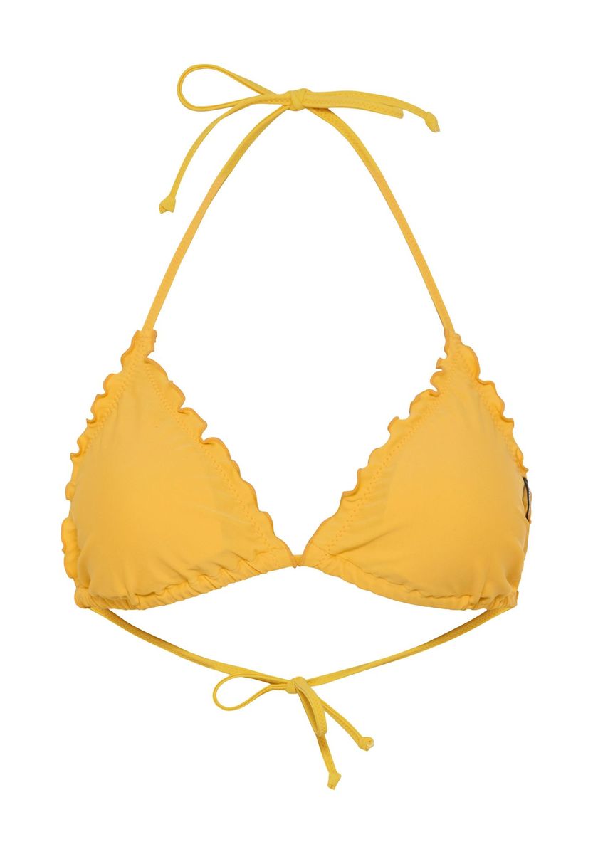 Triangel-Bikini-Oberteil mit Rüschenkanten