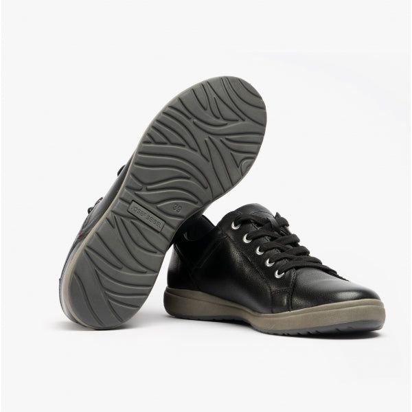 Leder-Sneaker mit seitlichem Reißverschluss