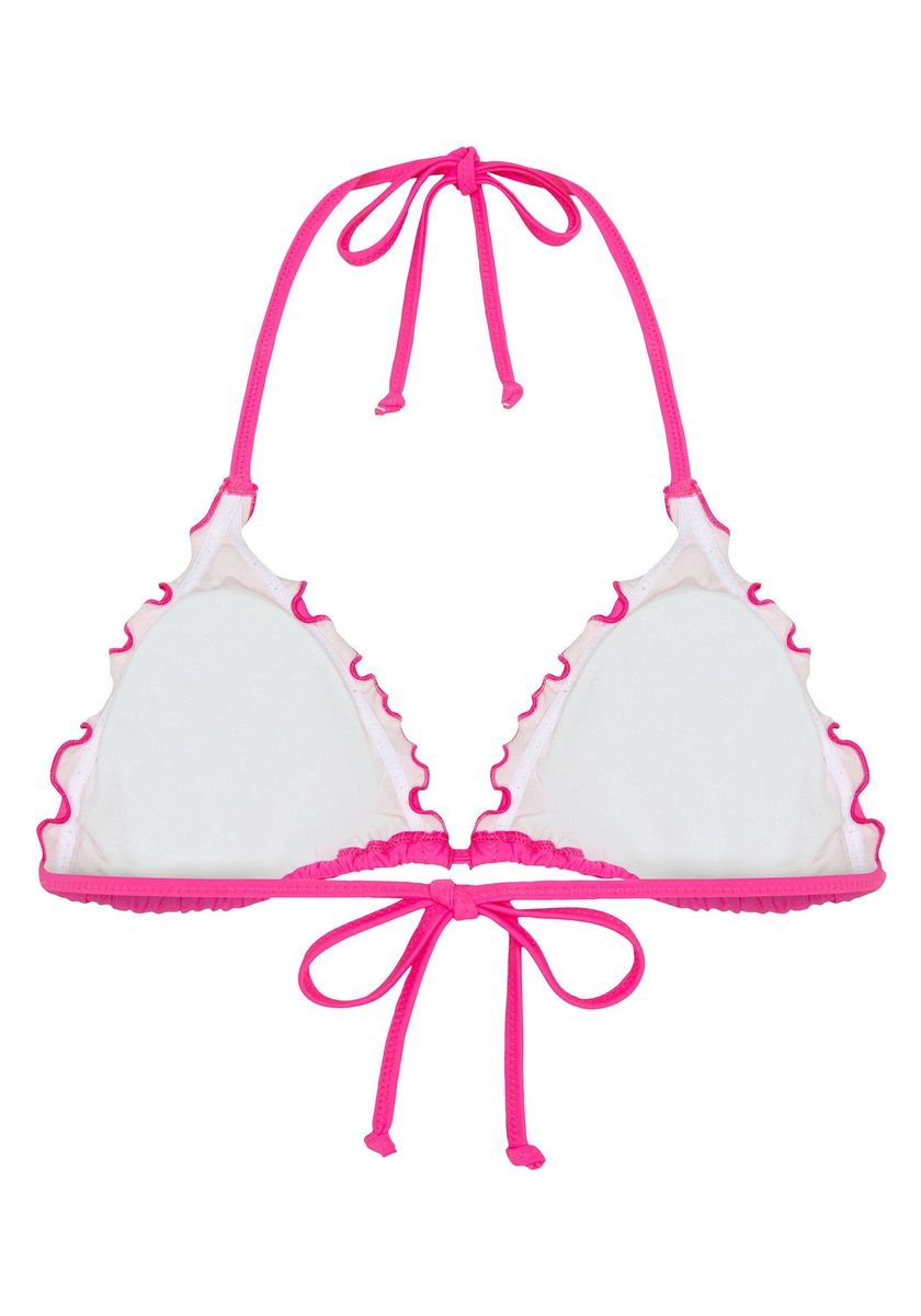 Triangel-Bikini-Top mit Rüschen