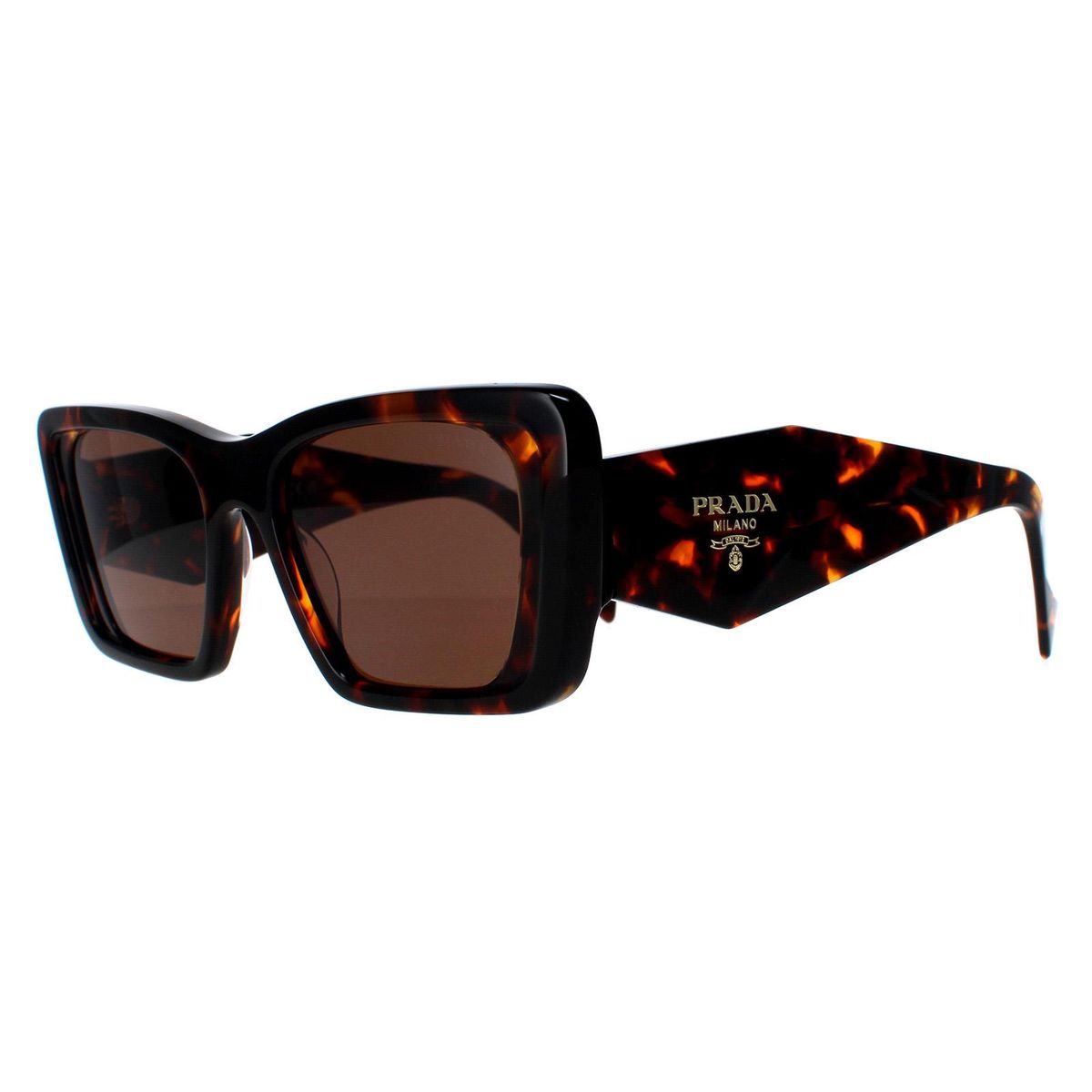 Markante rechteckige Acetat-Sonnenbrille