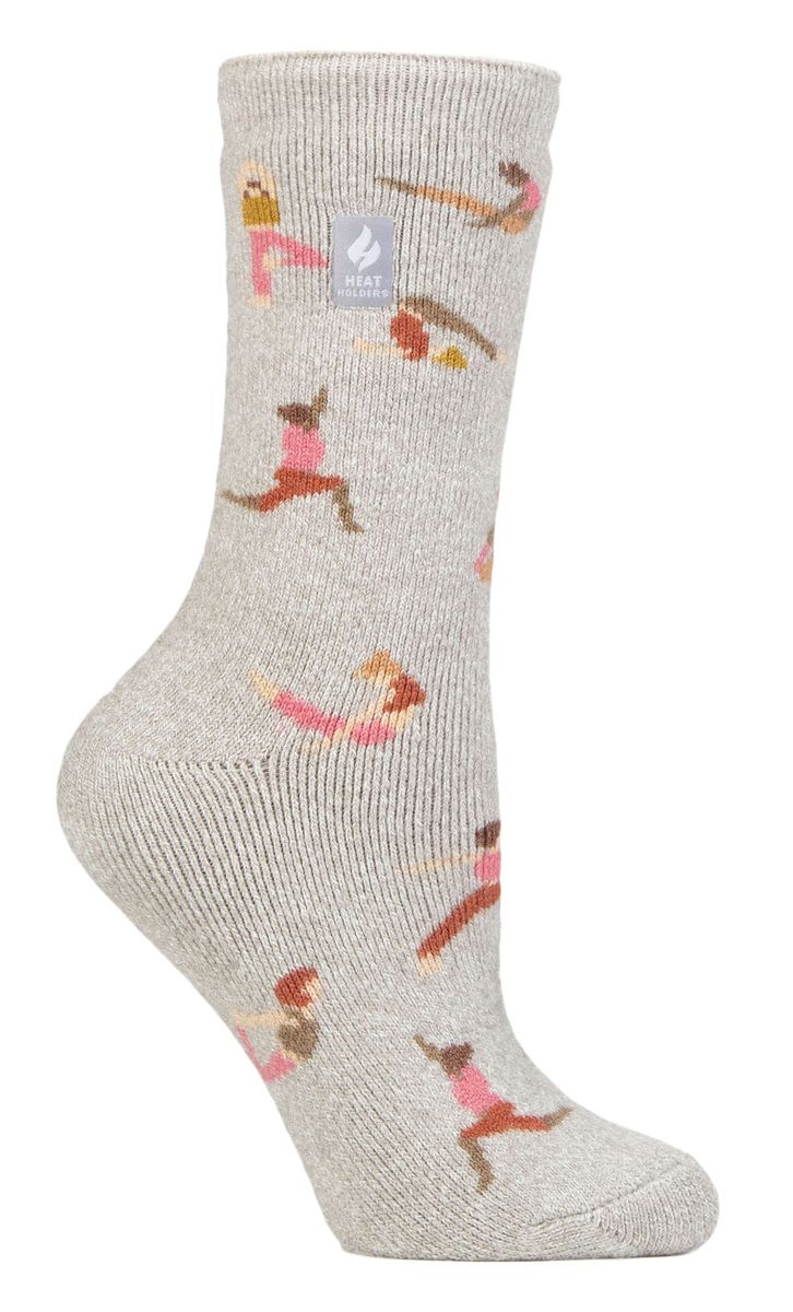 Yoga-Motiv Thermosocken für Winter