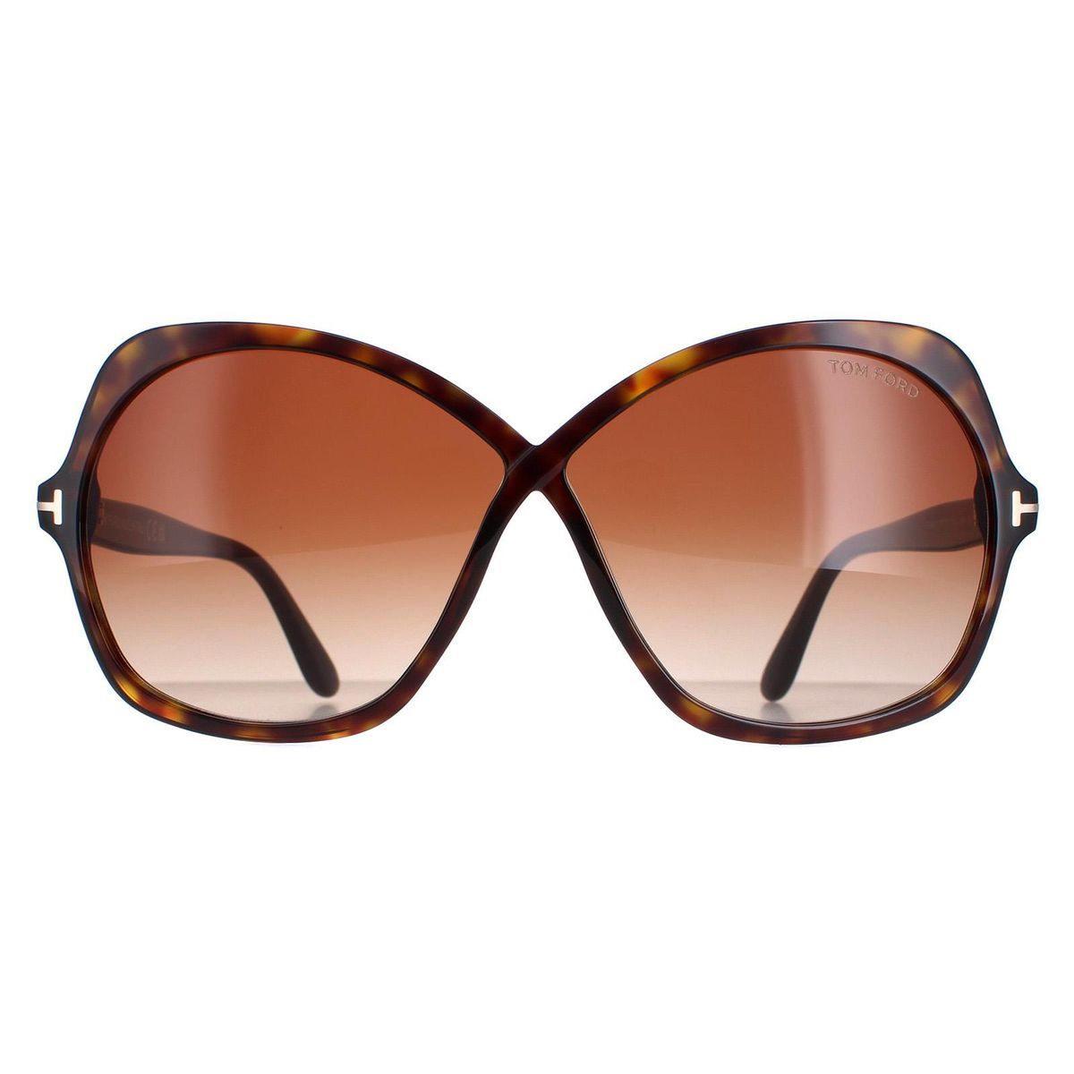 Übergroße Schmetterlings-Sonnenbrille mit Farbverlauf