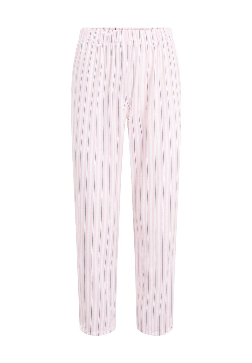 Sportive gestreifte Baumwoll-Pyjamahose