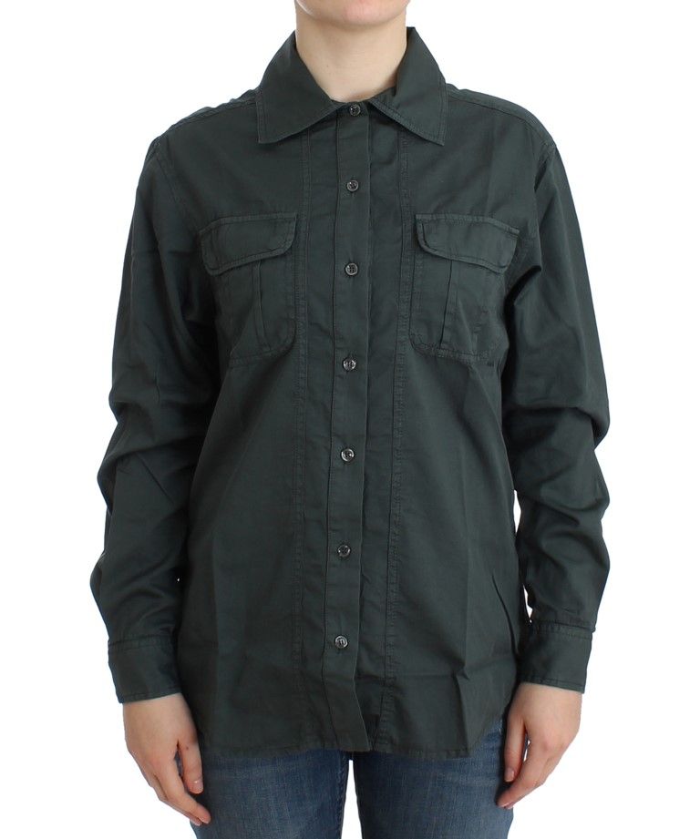 Langarmhemd im Utility-Stil