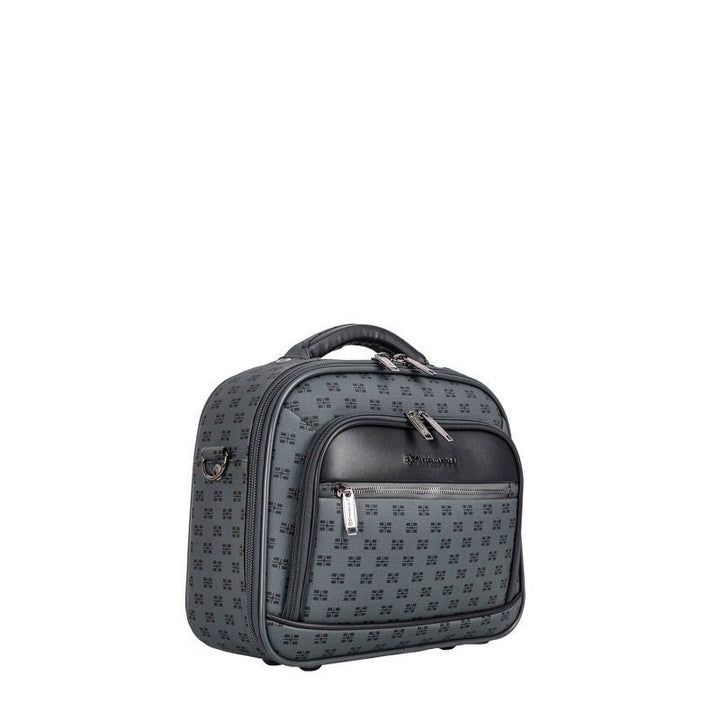 Strukturierter Reise-Beautycase mit Monogramm