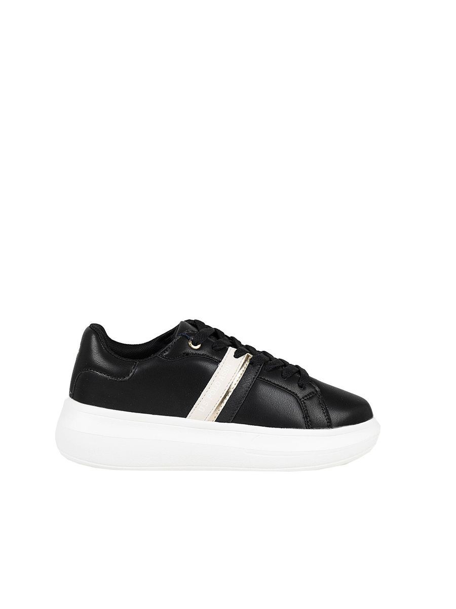 Chunky Plateau-Sneaker mit Metallic-Detail