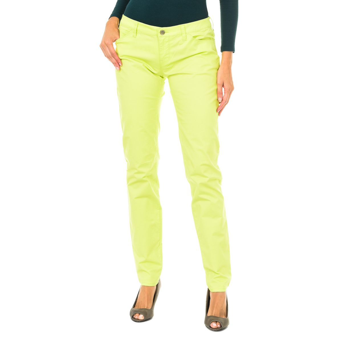 Schmal geschnittene Five-Pocket Stretchhose