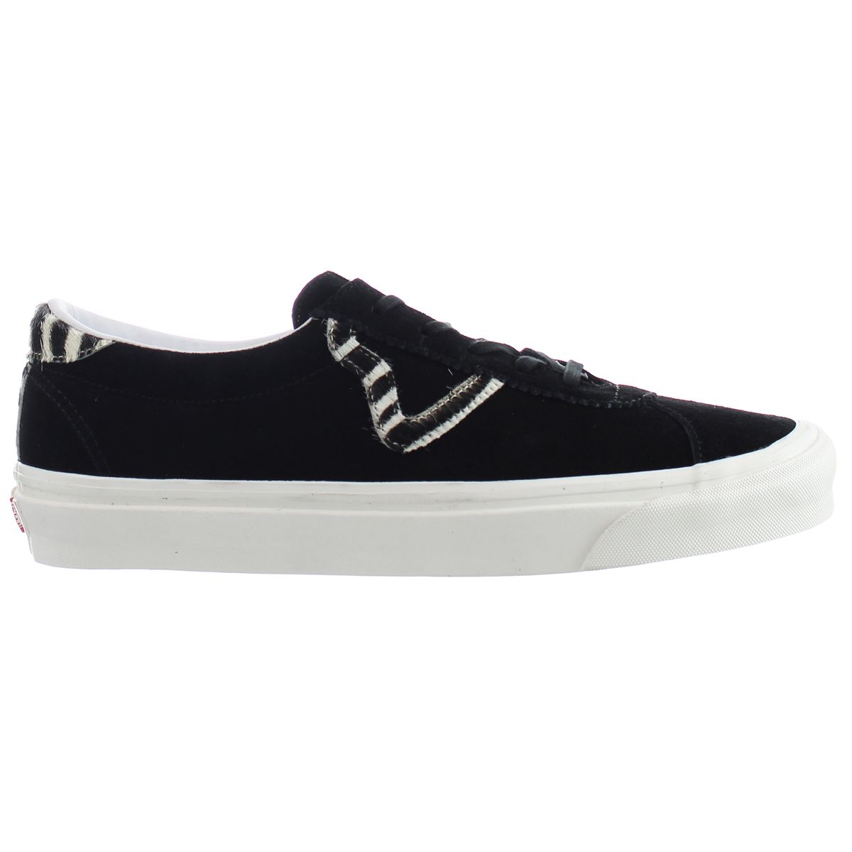 Wildleder-Sneaker mit Zebra-Akzenten