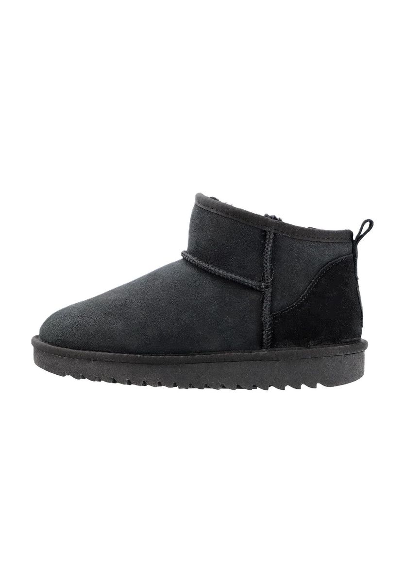 Gemütliche Veloursleder Mini-Boots mit Lammfell