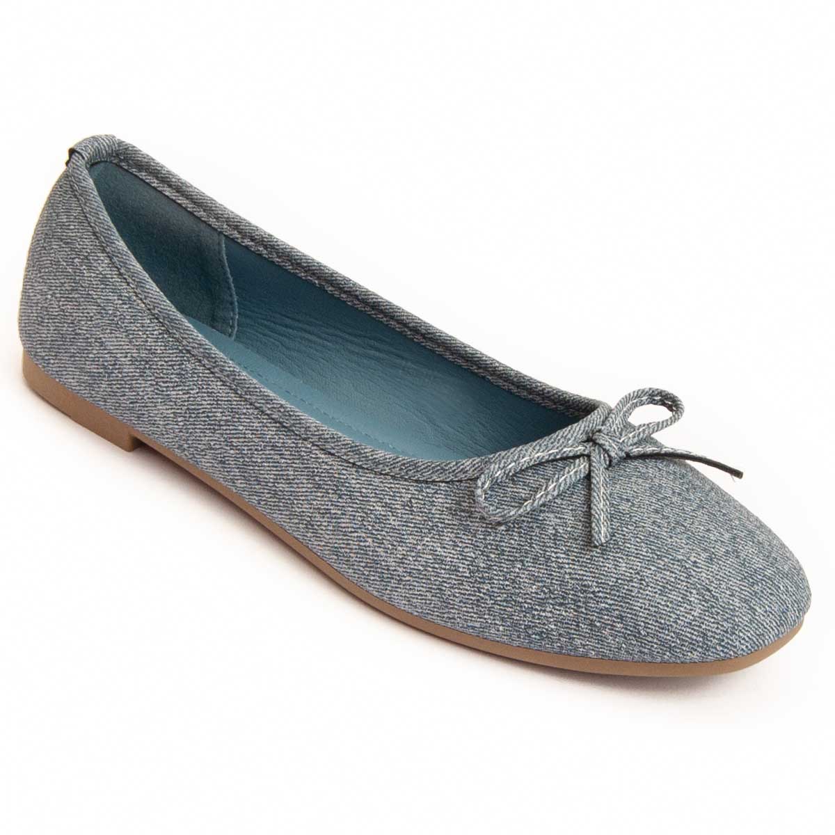 Texturierte Slipper-Ballerinas