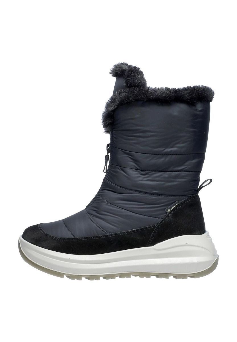 Gesteppte Schneestiefel mit Reißverschluss