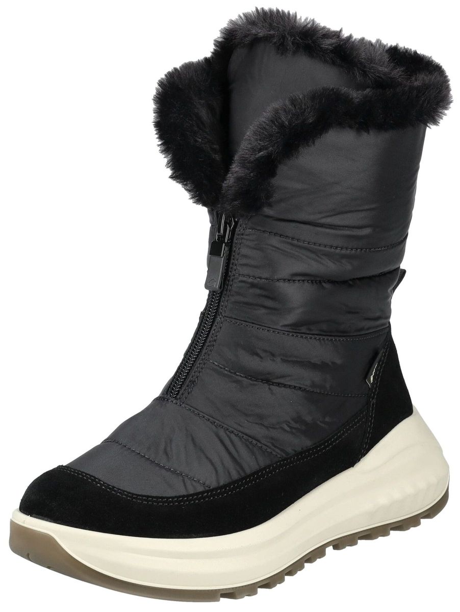 Gesteppte Schneestiefel mit Reißverschluss