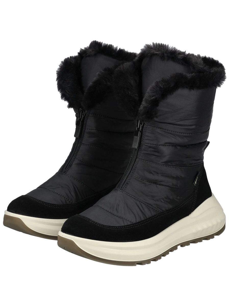Gesteppte Schneestiefel mit Reißverschluss