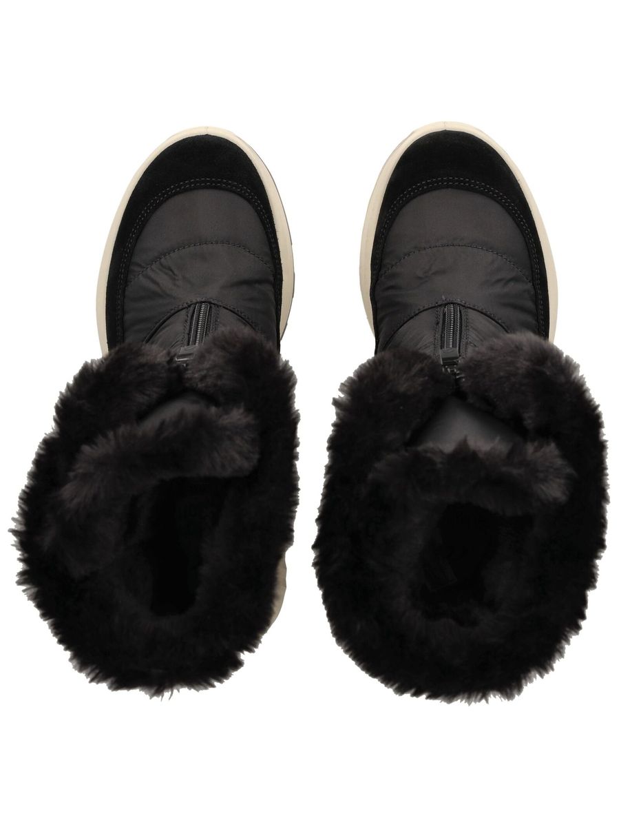Gesteppte Schneestiefel mit Reißverschluss