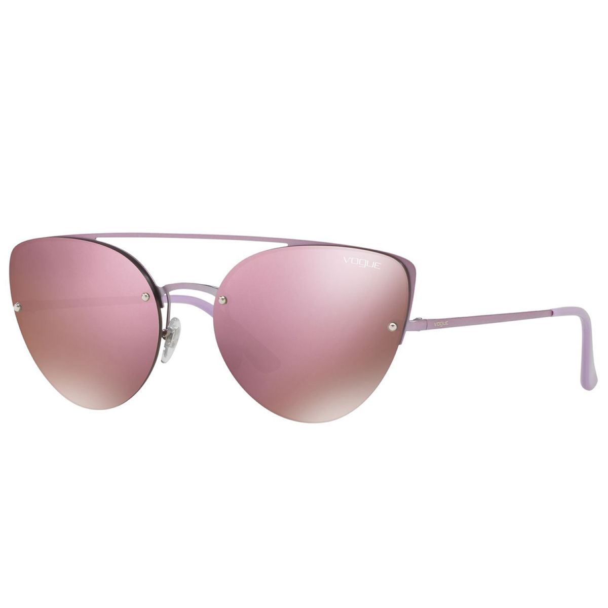 Moderne randlose Cat-Eye Sonnenbrille