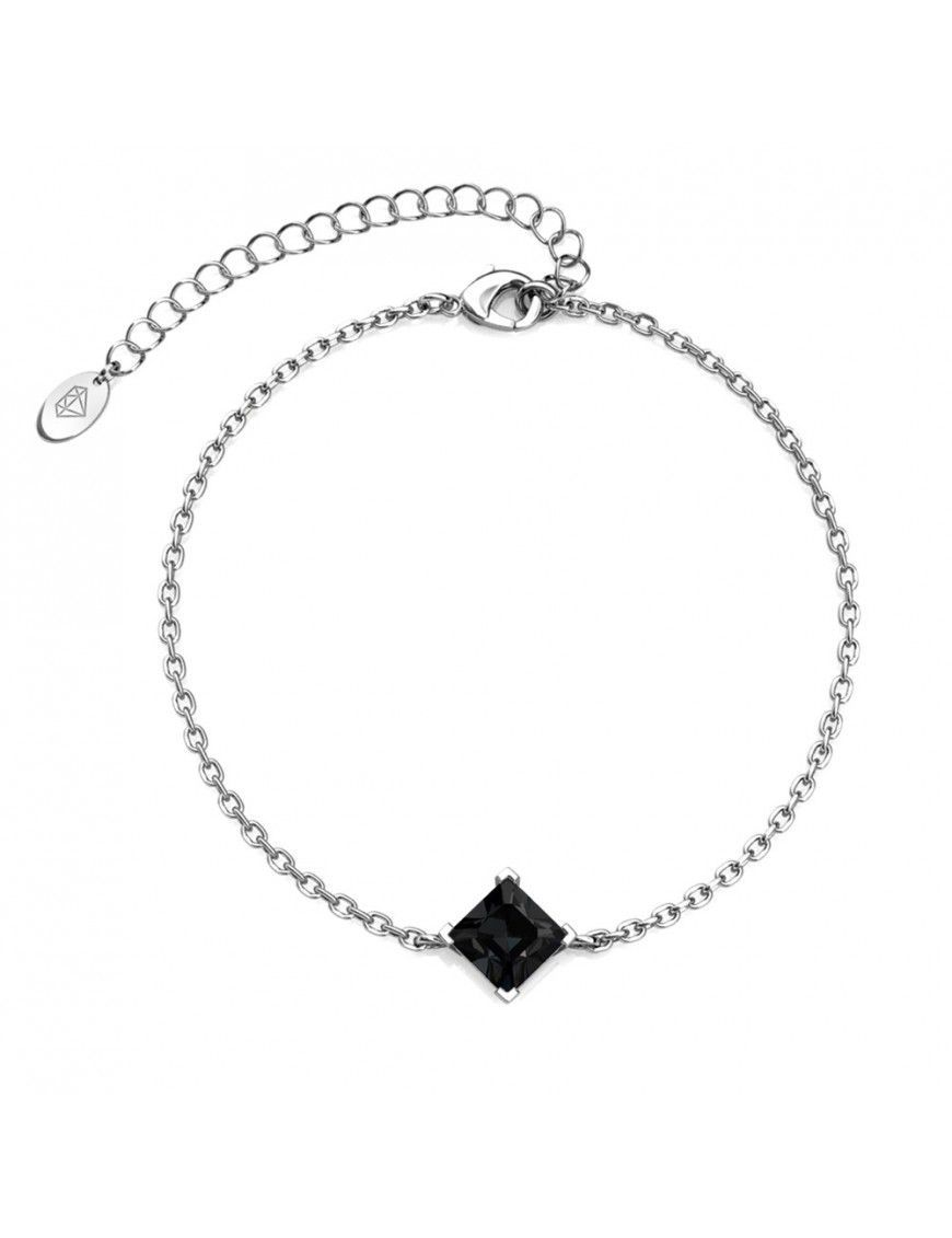 Elegantes Kettenarmband mit quadratischem Kristall