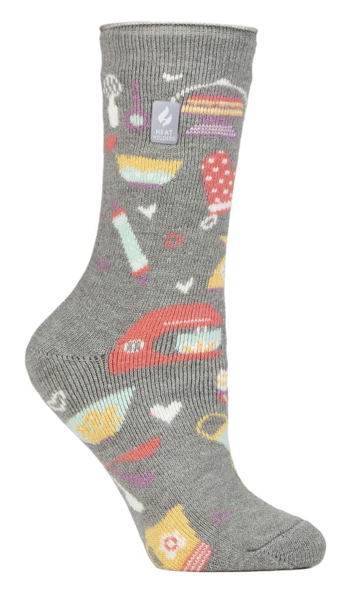 Thermosocken mit Back-Motiven