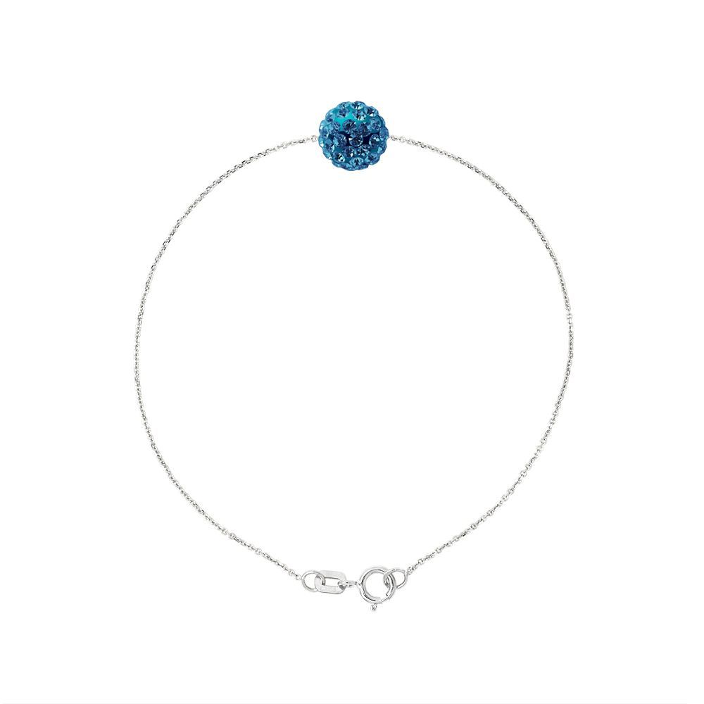 Filigranes Armband mit Kristallkugel