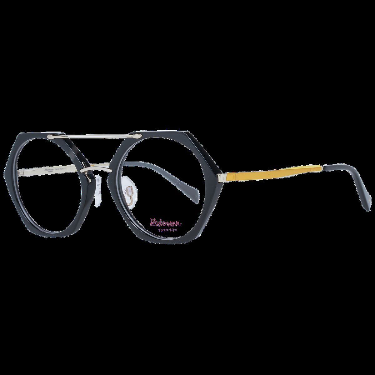 Geometrische Sechseckige Doppelsteg Brille