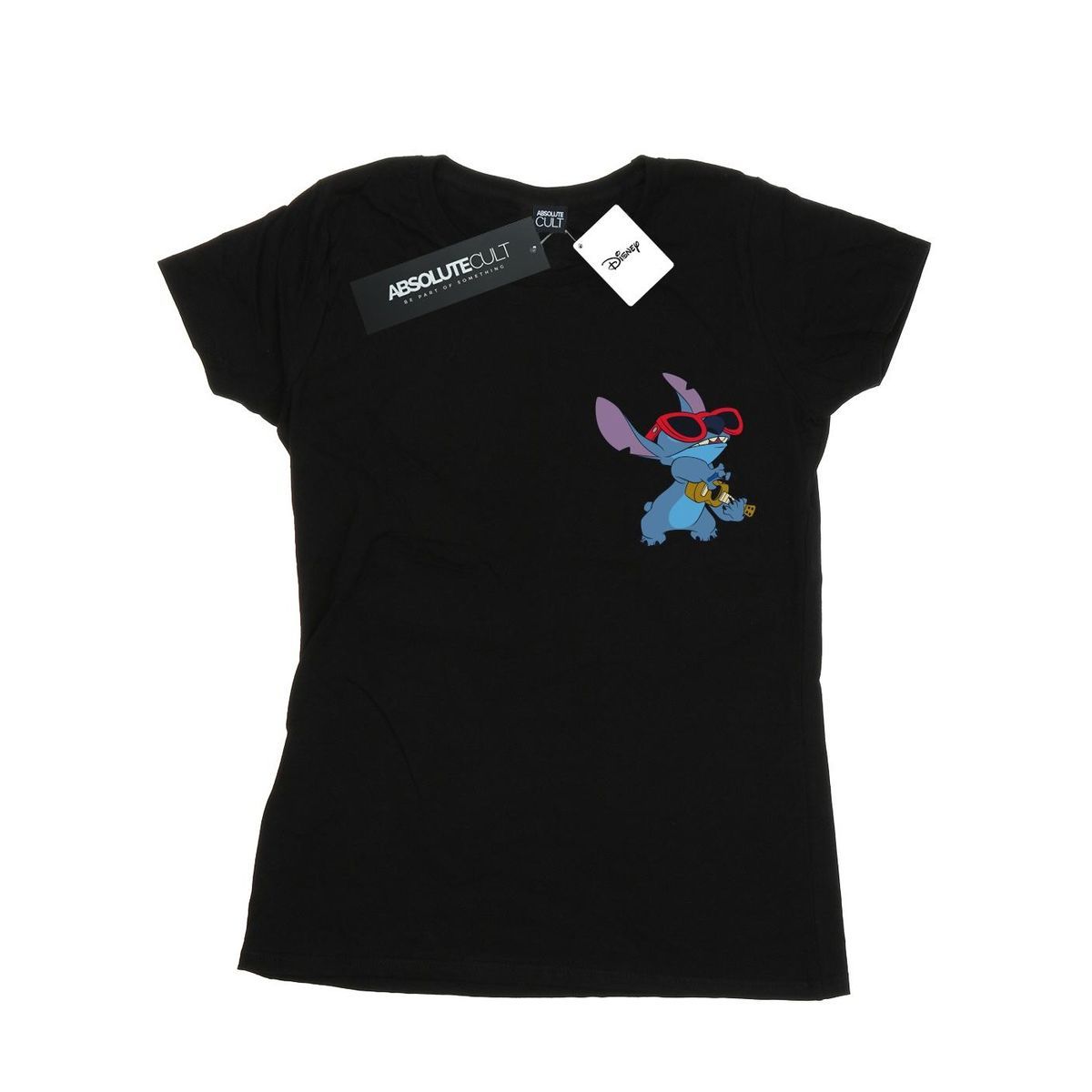 Stitch Grafik-T-Shirt mit Gitarre