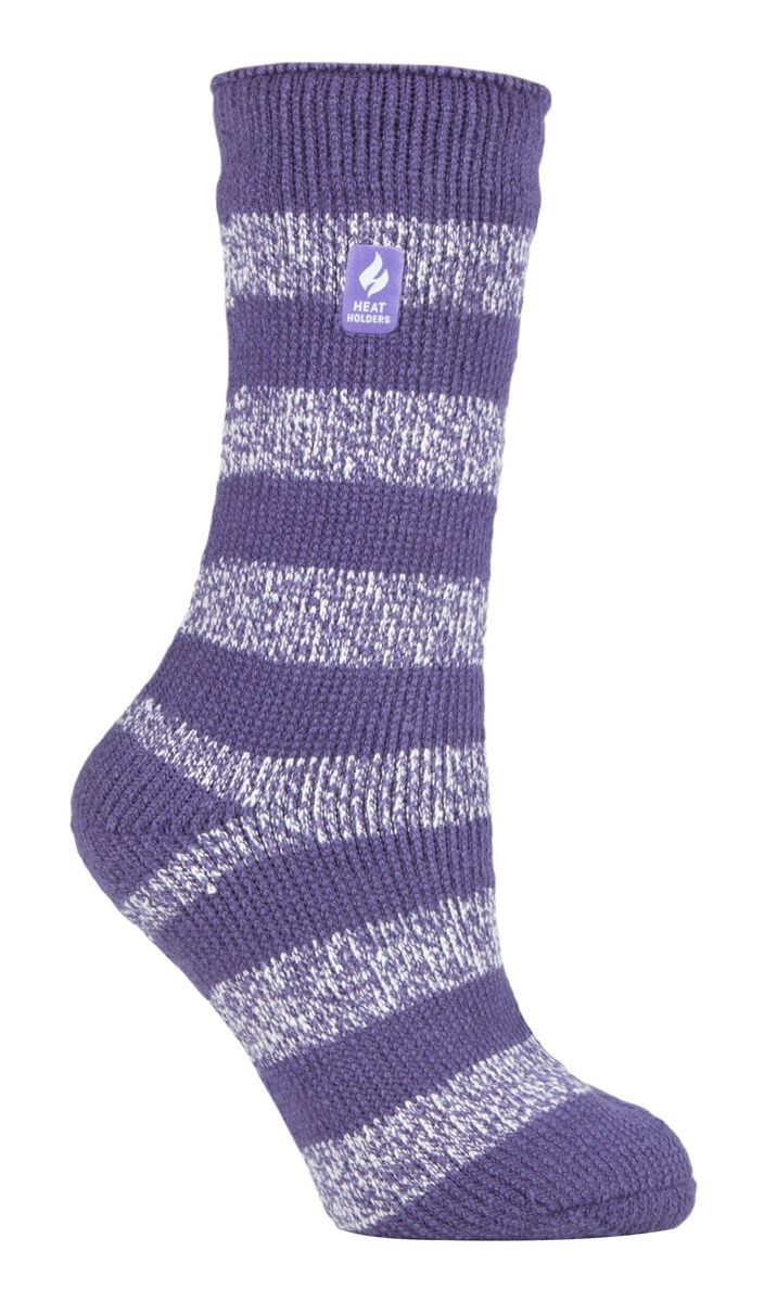 Gestreifte Thermo-Socken mit Fleecefutter