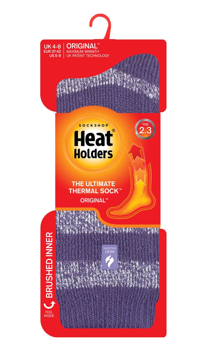 Gestreifte Thermo-Socken mit Fleecefutter