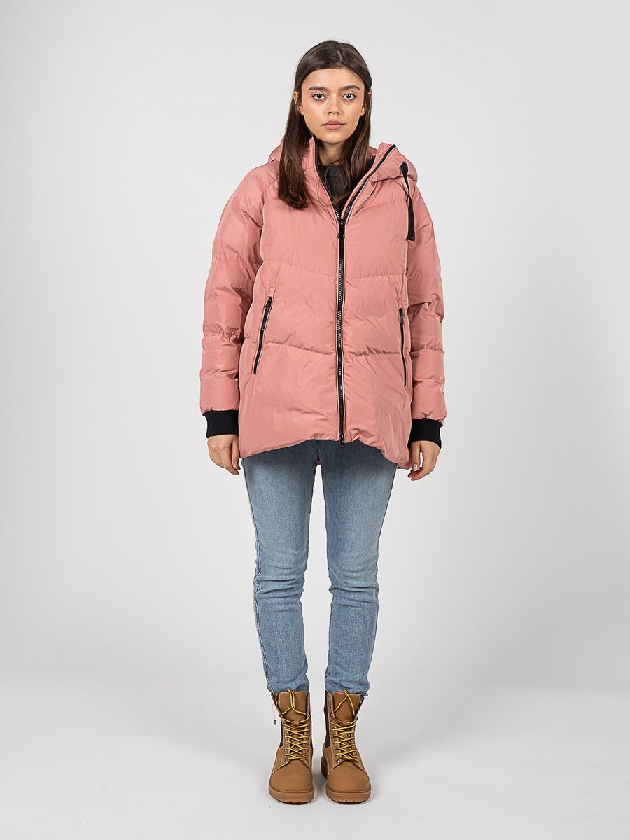 Moderne Gesteppte Kapuzen-Pufferjacke