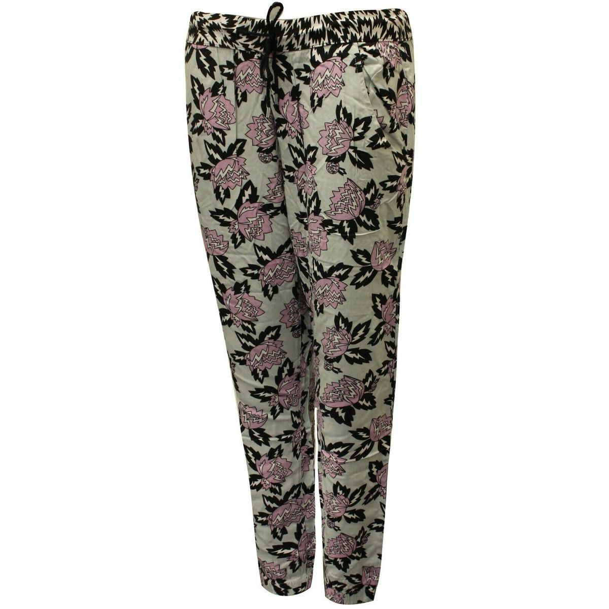 Jogginghose mit grafischem Blumenmuster
