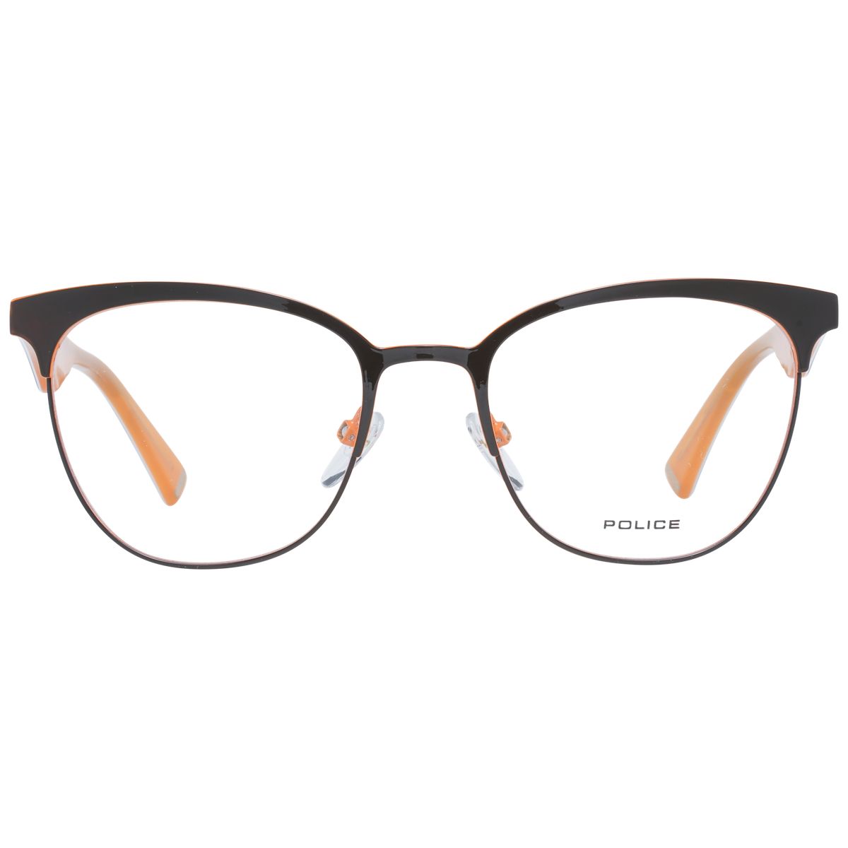Moderne Cat-Eye-Brillenfassung im Materialmix