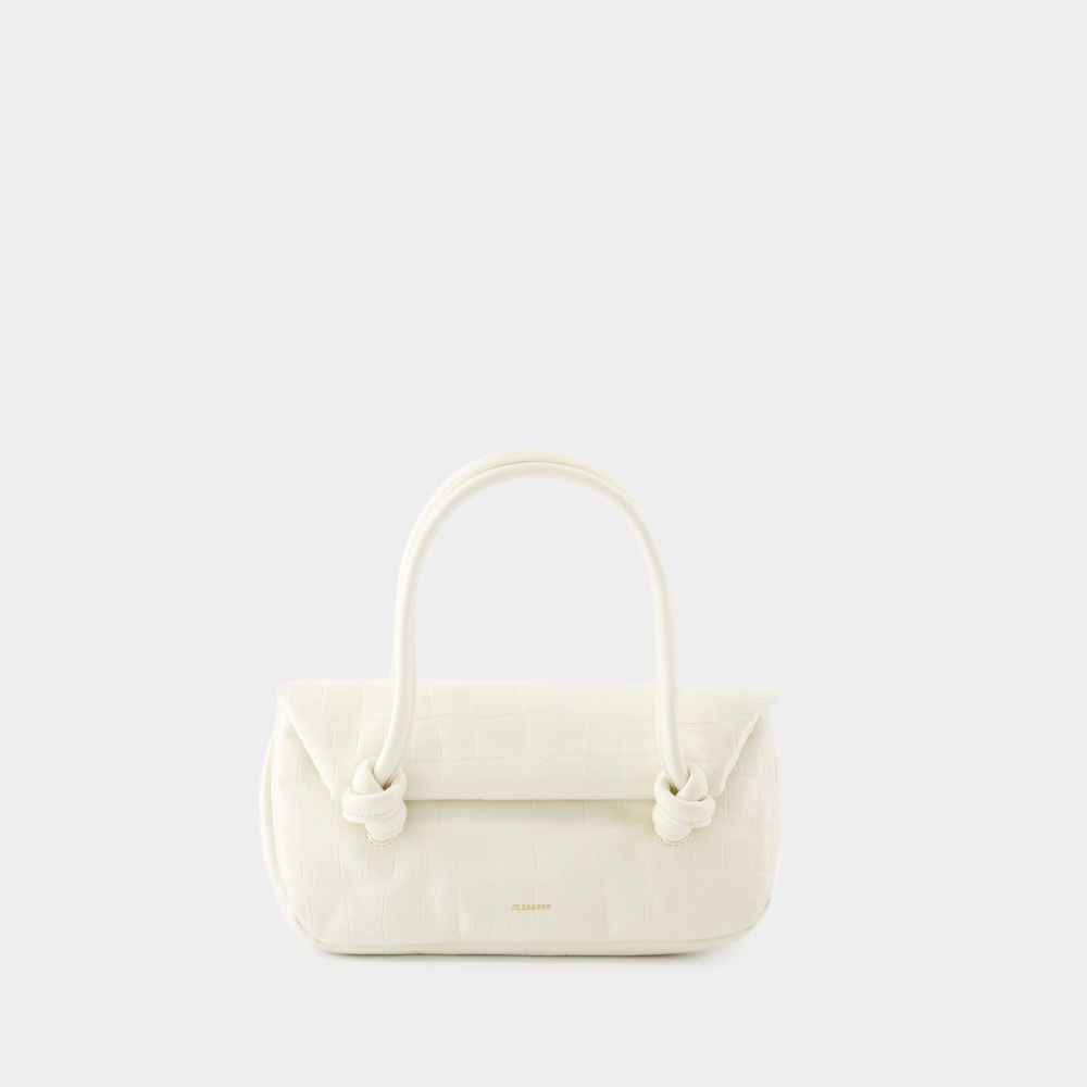 Kleine Knot Leder-Schultertasche