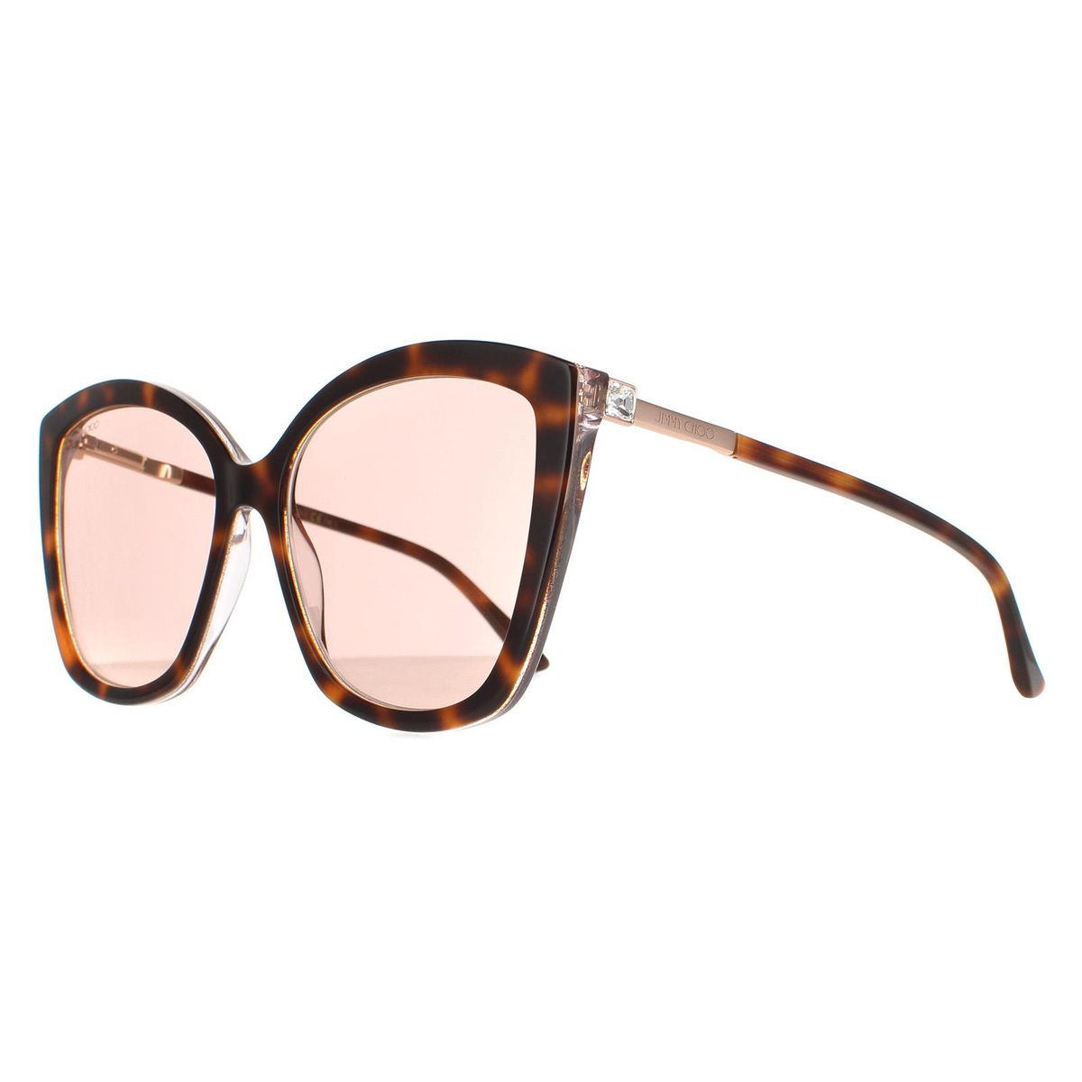 Elegante Cat-Eye-Sonnenbrille mit Kristallen