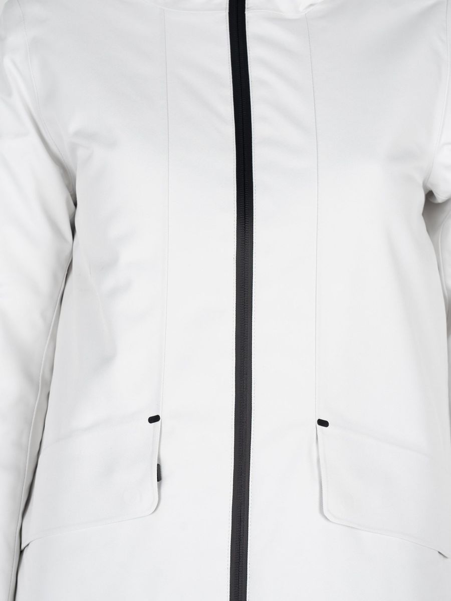 Minimalistischer wasserabweisender Parka mit Kapuze