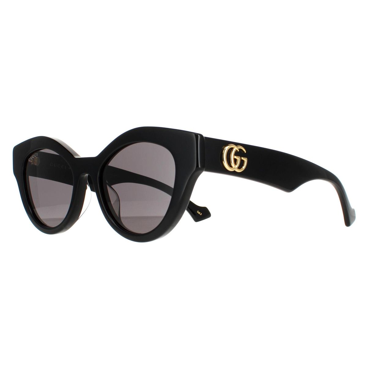 Markante Cat-Eye-Sonnenbrille mit Logo
