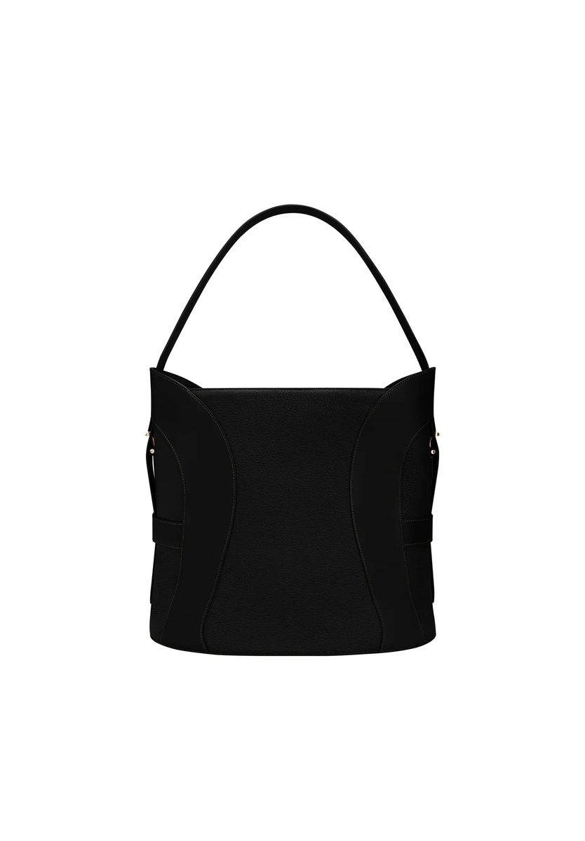 Deborah Beuteltasche aus Leder und Nubuk