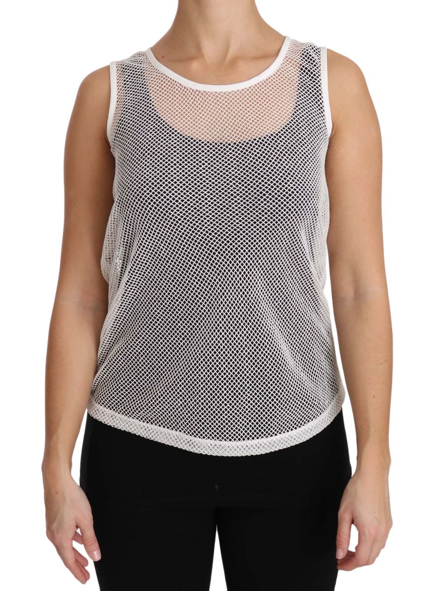 Transparentes Netz-Tanktop