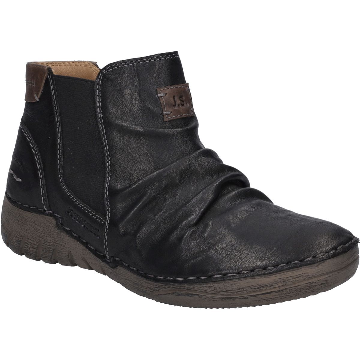 Komfortable Stiefelette mit Raffung