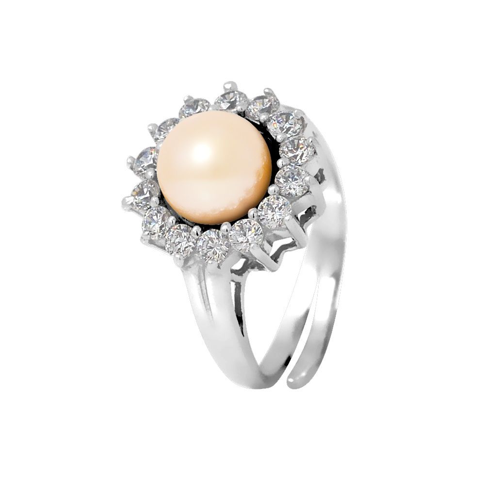 Eleganter Ring mit Süßwasserperle