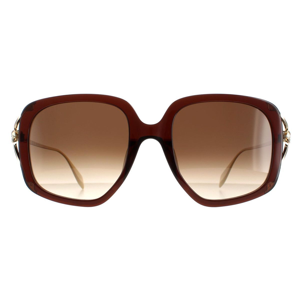 Elegante quadratische Sonnenbrille mit Farbverlauf