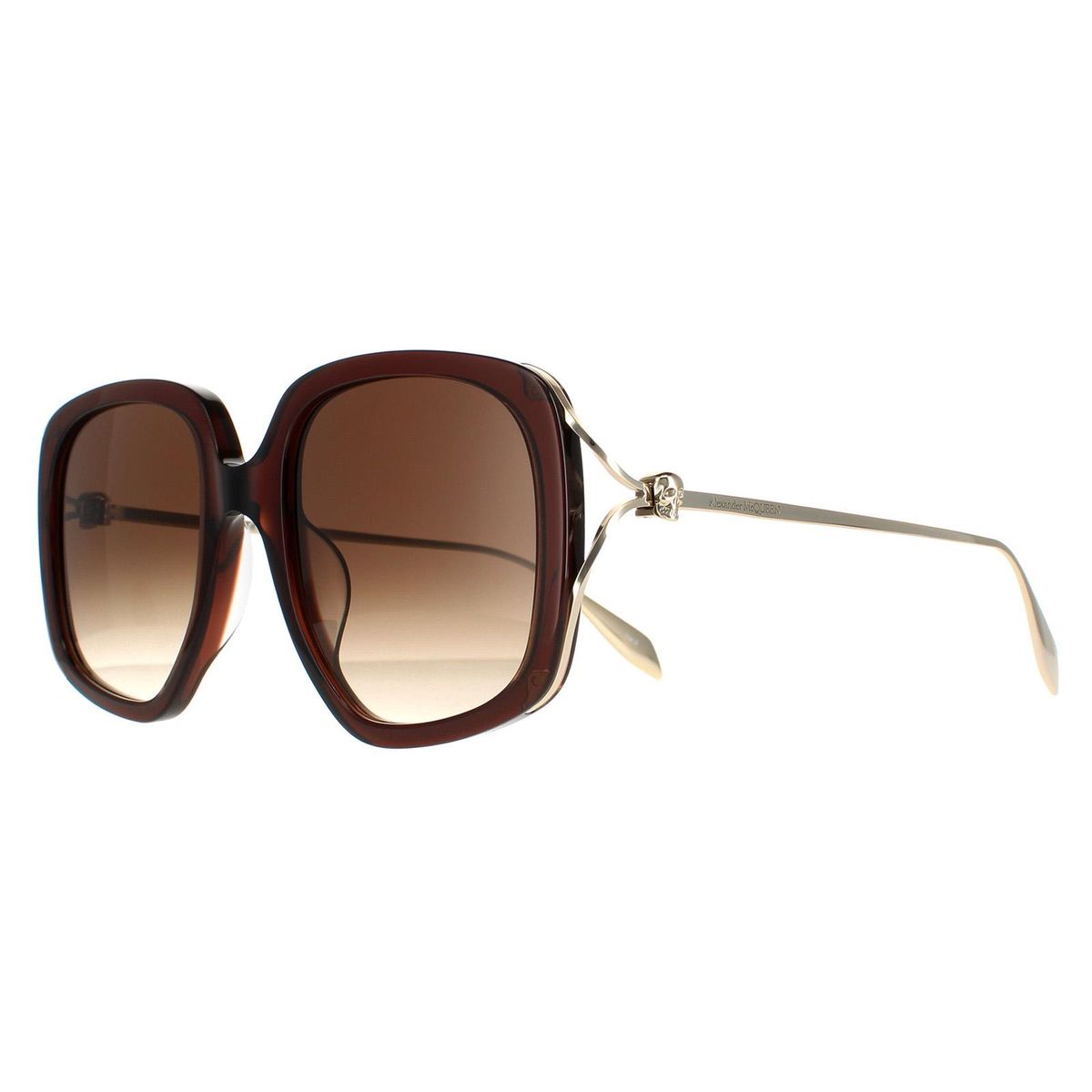 Elegante quadratische Sonnenbrille mit Farbverlauf