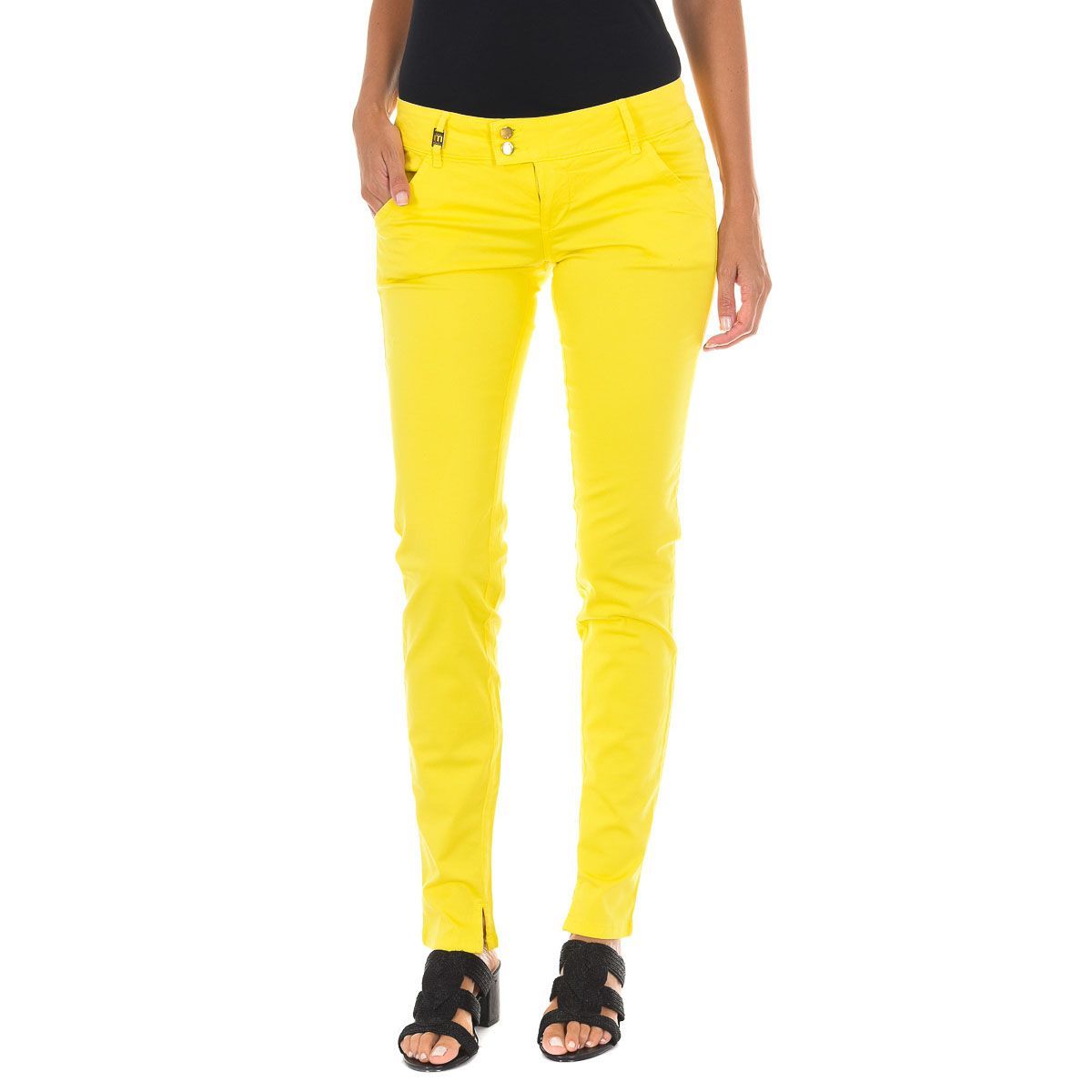 Slim Fit Knöchellange Chino-Hose